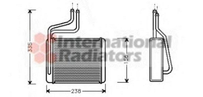 VAN WEZEL 18006286 -  Теплообменник, отопление салона